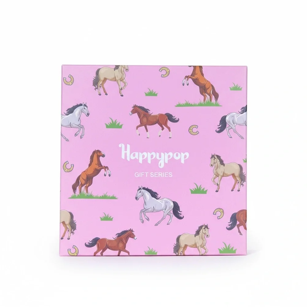 HAPPYPOP Pink Horse Print Socks for Women NWT - Picture 12 of 13